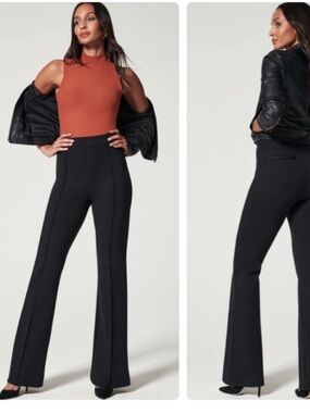 Spanx Trousers The Perfect Pant Hi-Rise Flare in Black